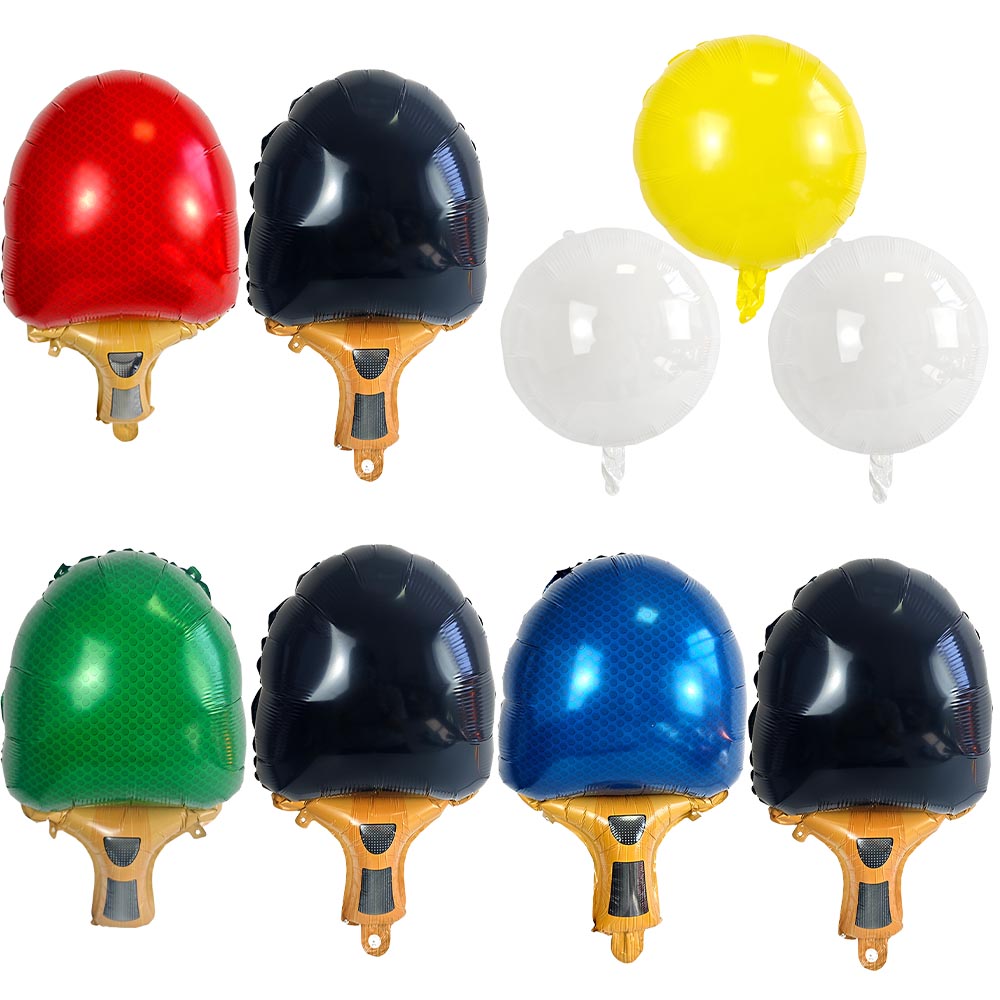 Table Tennis Games - Ballons en forme de raquettes de
