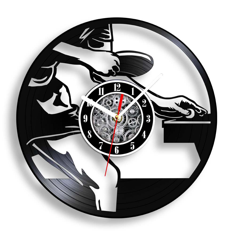 Table Tennis Live - Horloge murale en vinyle LP de